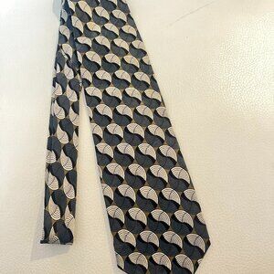 ZANZARA Bloomingdales All Silk Men's Geo Print Novelty Tie